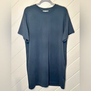 Athleta Seasoft Rib Tee Dress in “Eden” Deep Teal Shade, Size Large